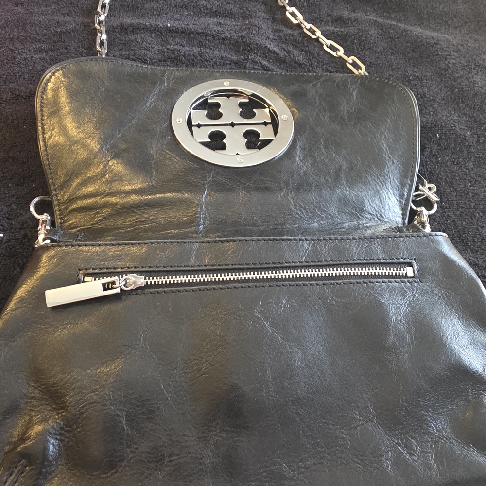 Tory Burch Black Leather Shoulder Bag - Picture 4 of 6